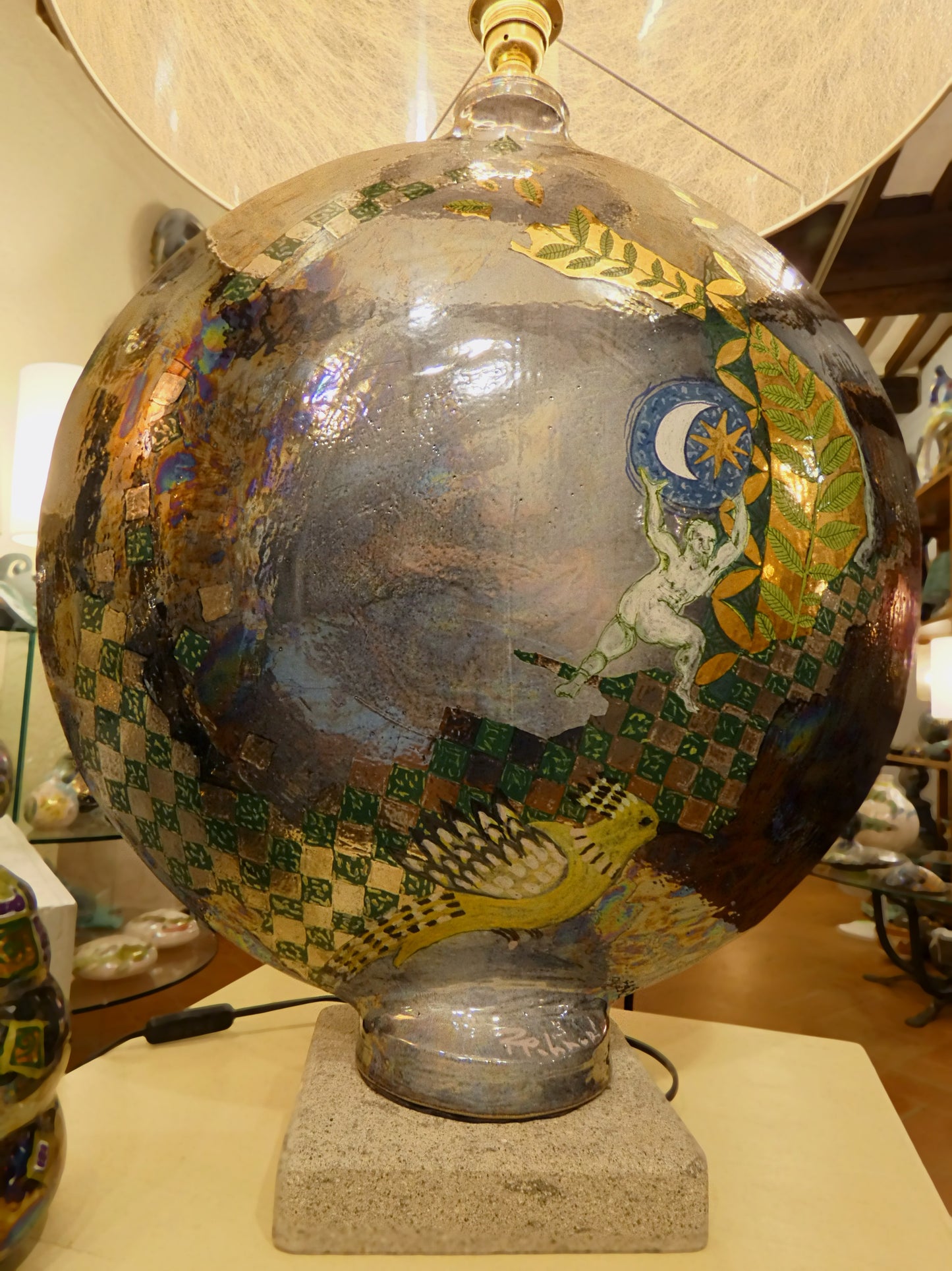 Lampada schiacciata Verticale