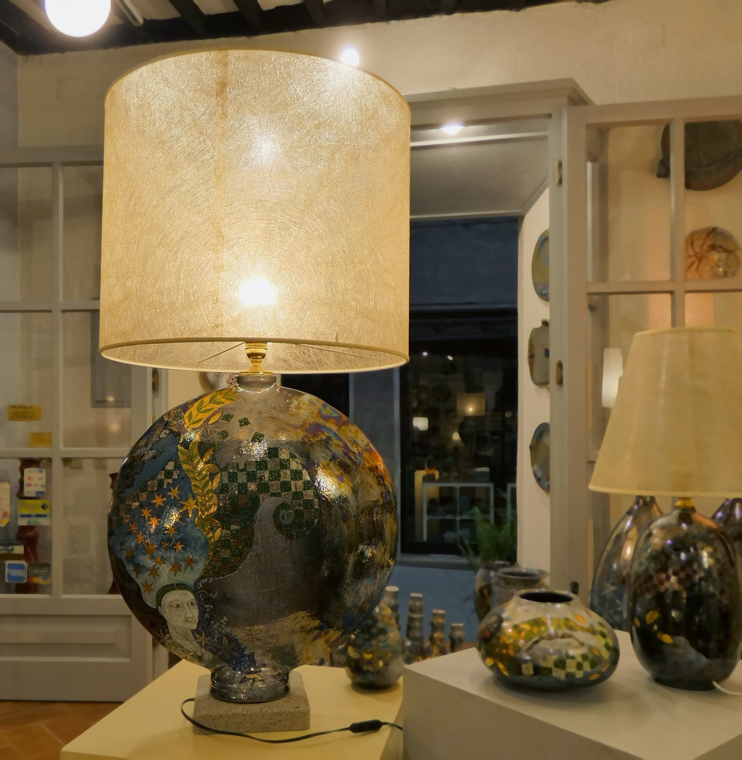 Lampada schiacciata Verticale