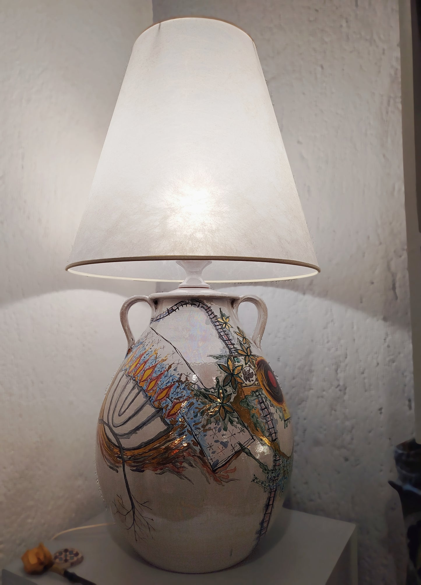 Lampada Uovo Lustro, Oro e Platino