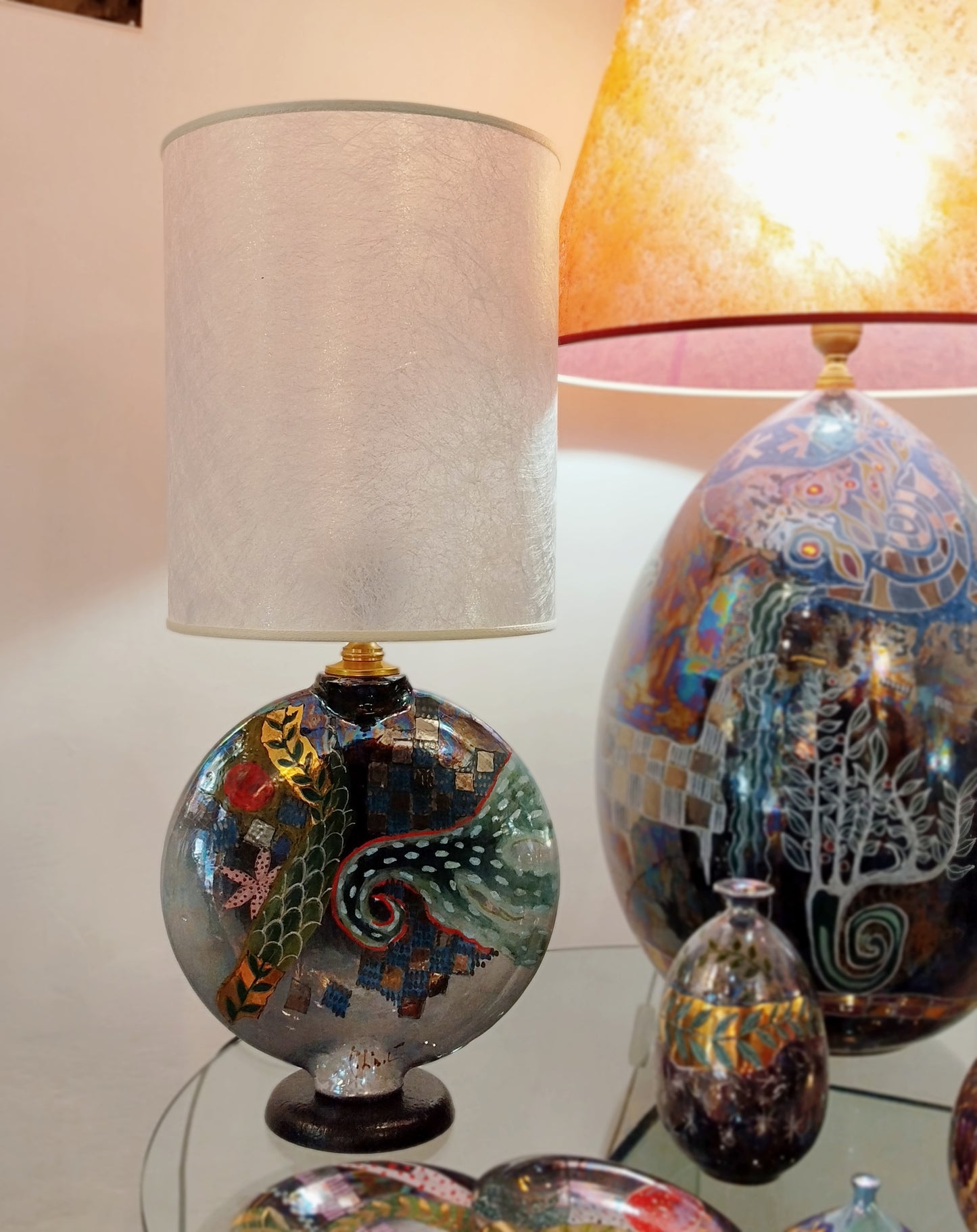 Lampada disco verticale