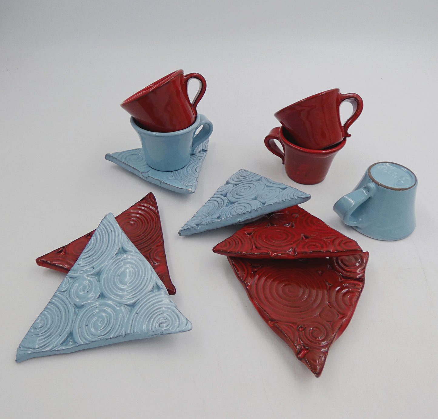 Tazzina da caffè + piattino triangolare