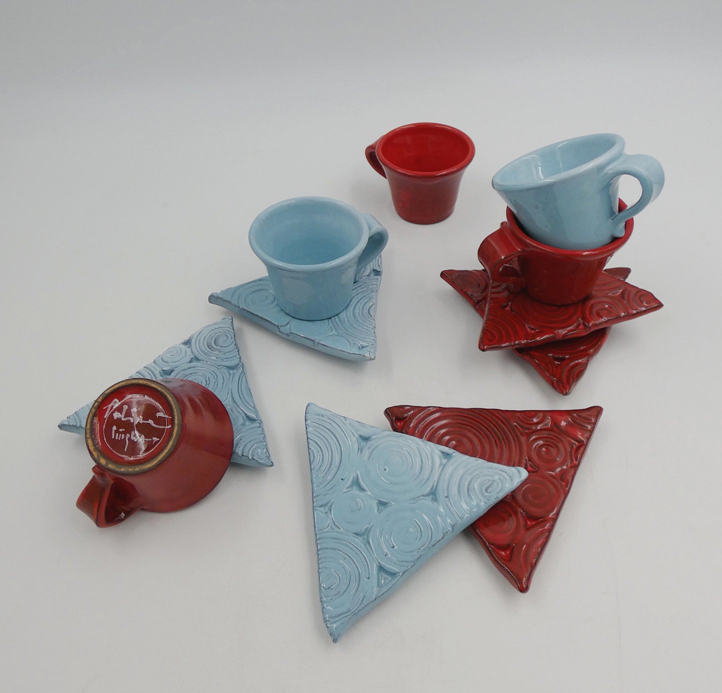Tazzina da caffè + piattino triangolare