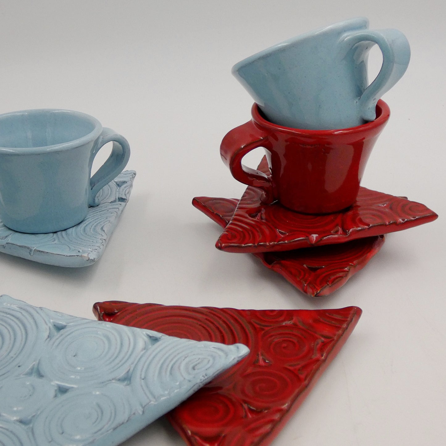 Tazzina da caffè + piattino triangolare