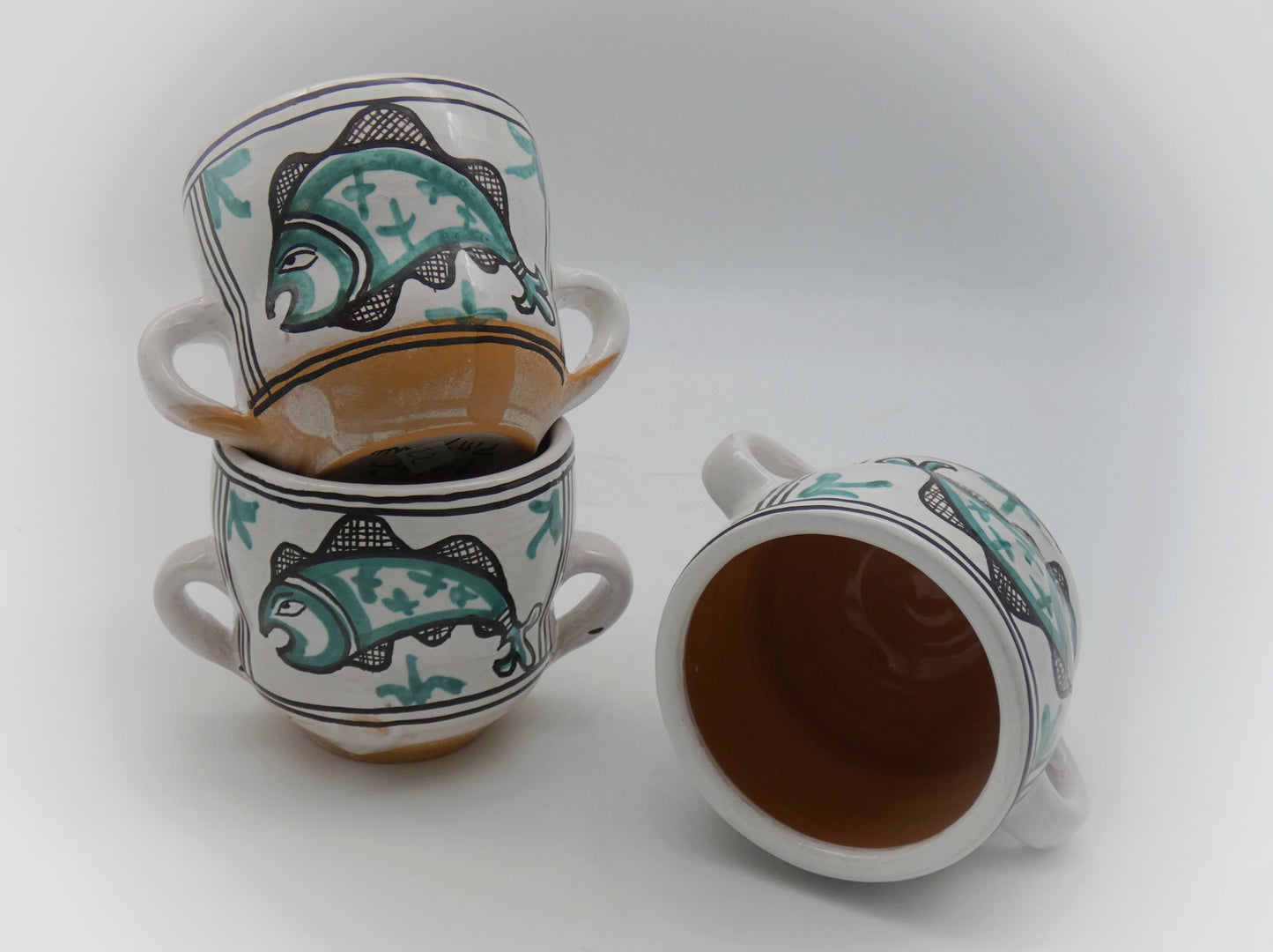 Two-handled glass