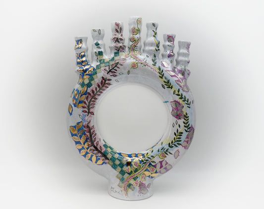 Menorah ad Anello Lustro, Oro e Platino