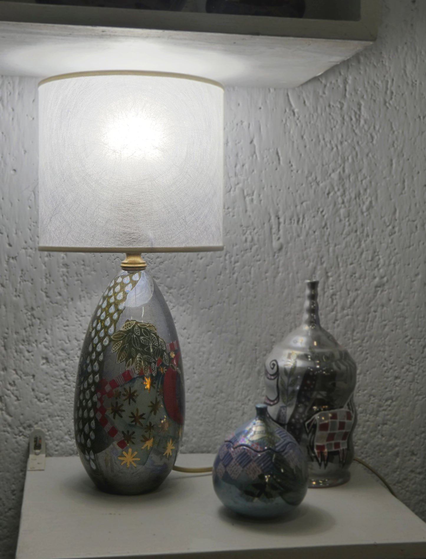 Lampada Goccia Lustro, Oro e Platino
