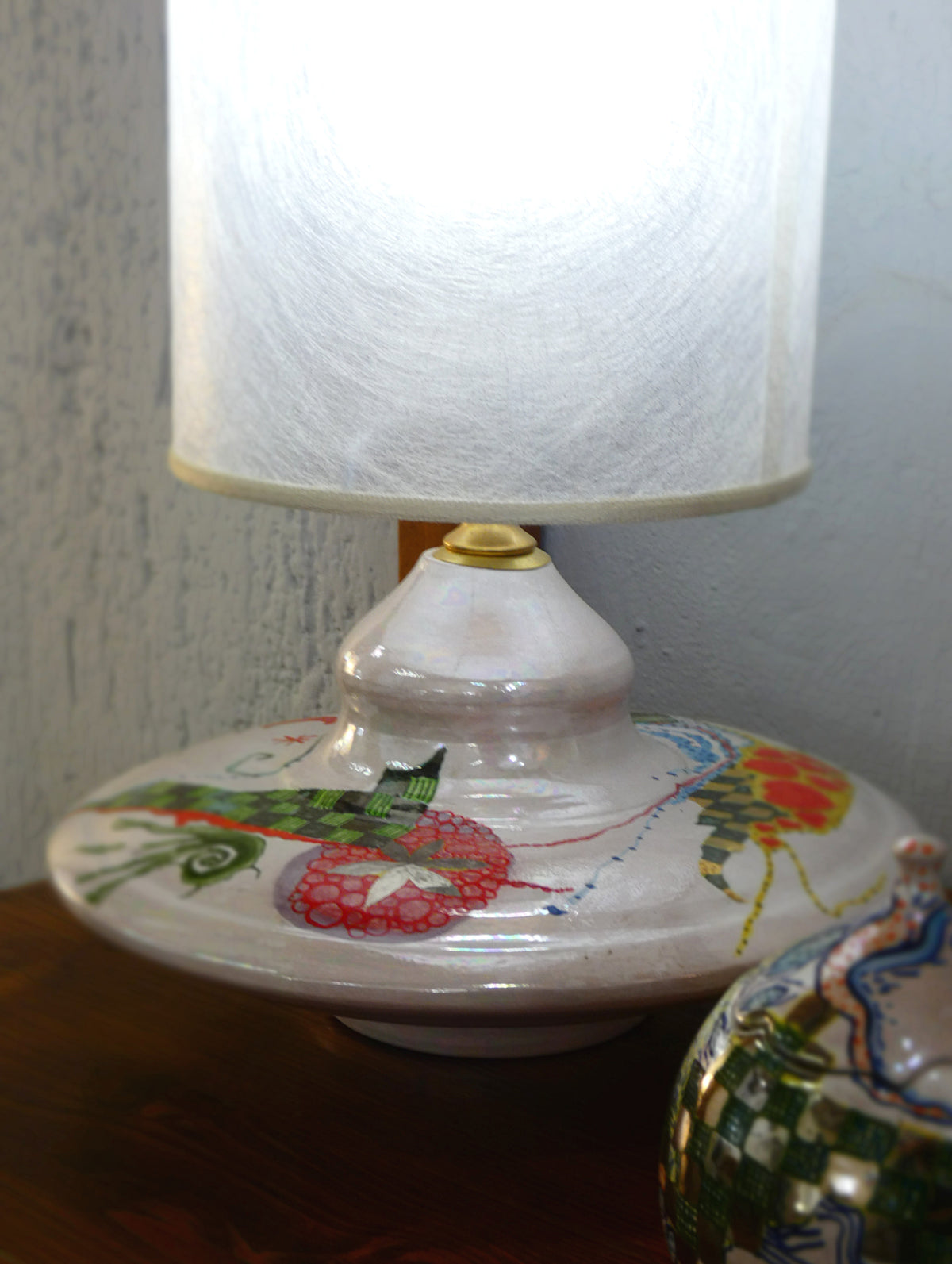 Lampe disque horizontal – Lustre, or et platine | Riflessi e Risonanze