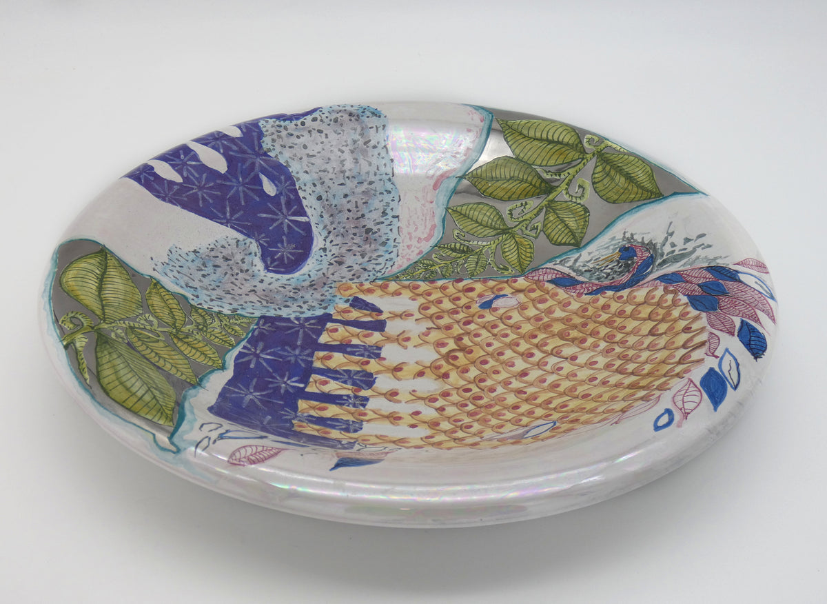 Plat d’apparat – Lustre, or et platine | Riflessi e Risonanze