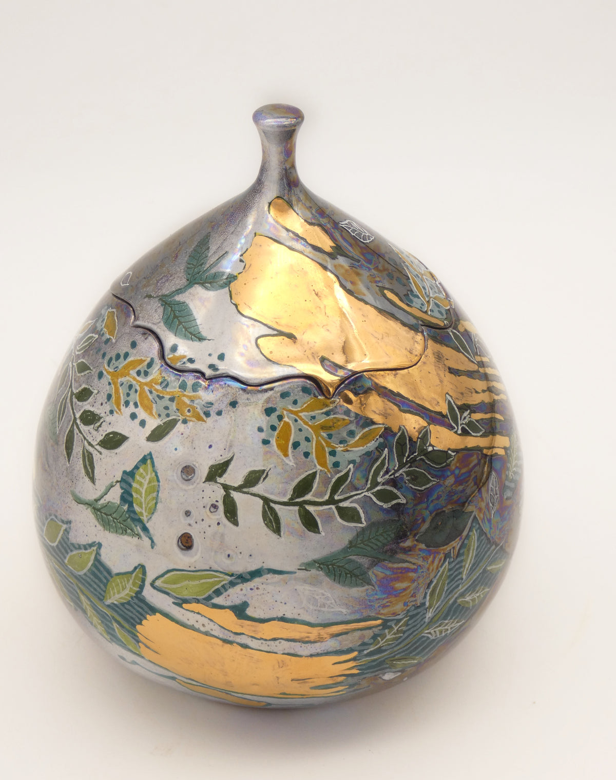 Lidded box – Lustre, Gold & Platinum | Riflessi e Risonanze