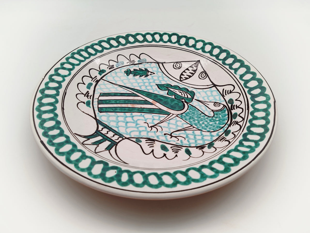 Piatto Color Rame Piatto a catino Verde Rame e Manganese – Ceramiche Polidori Pitigliano