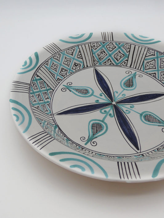 Catino Rinfrescatoio Verde Rame Manganese Blu Antico