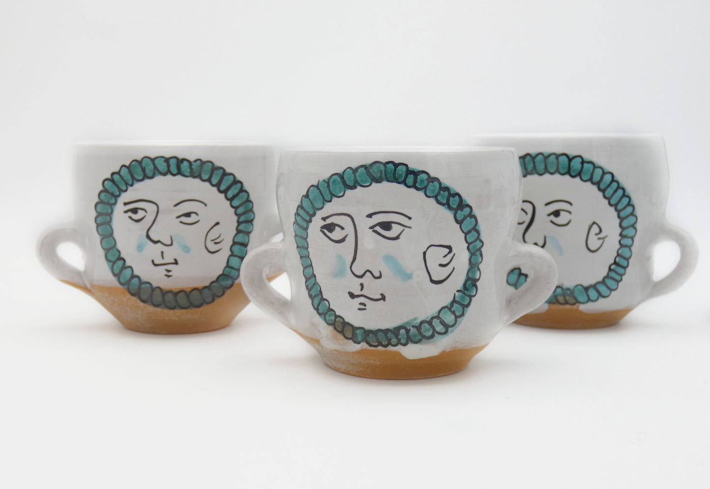 Two-handled glass