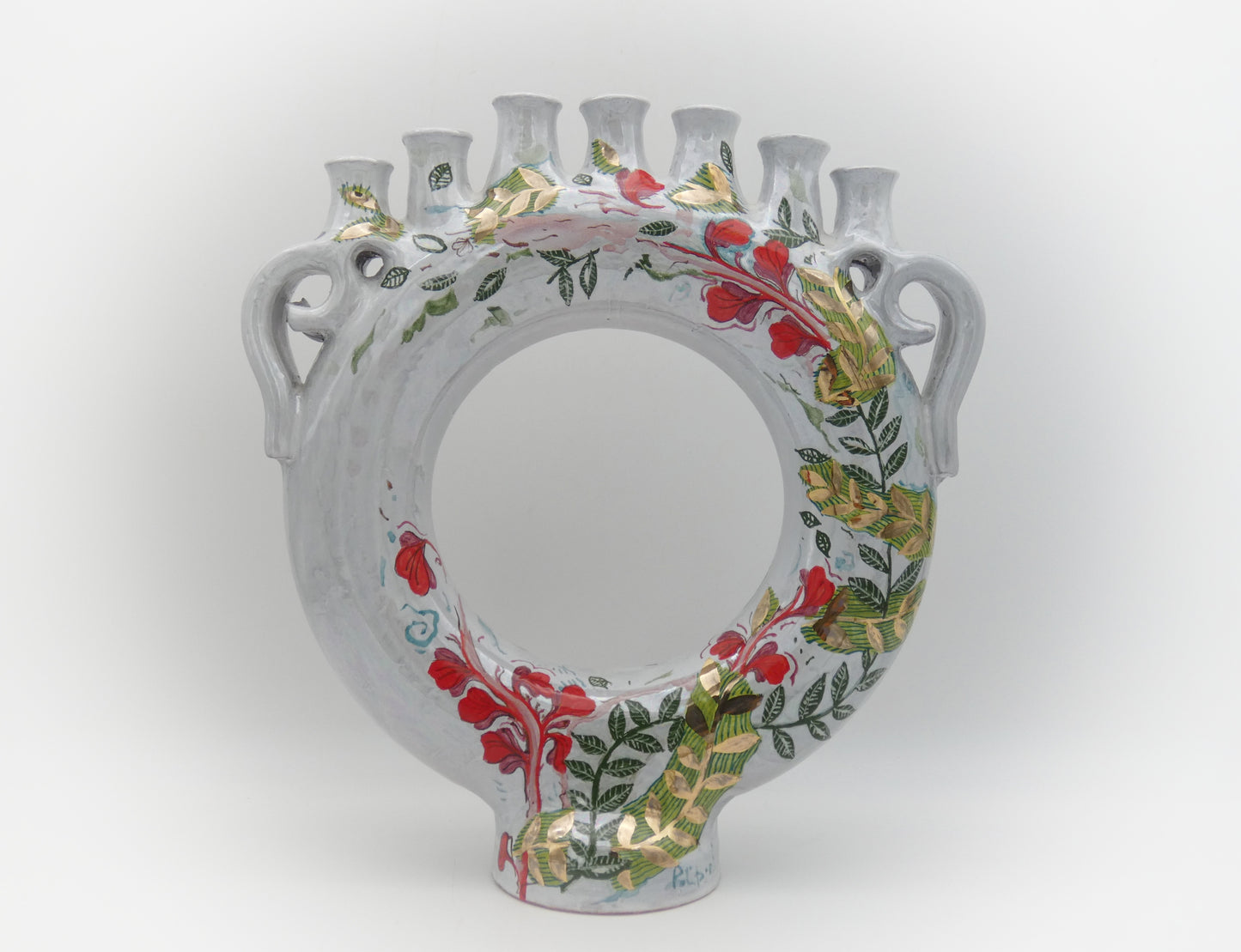 Menorah ad Anello Lustro, Oro e Platino