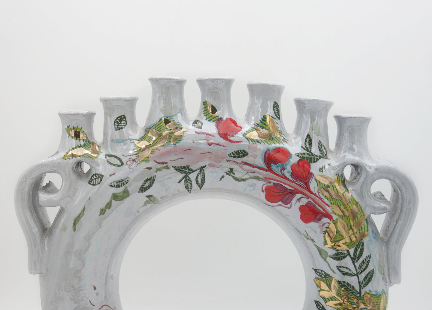 Menorah ad Anello Lustro, Oro e Platino