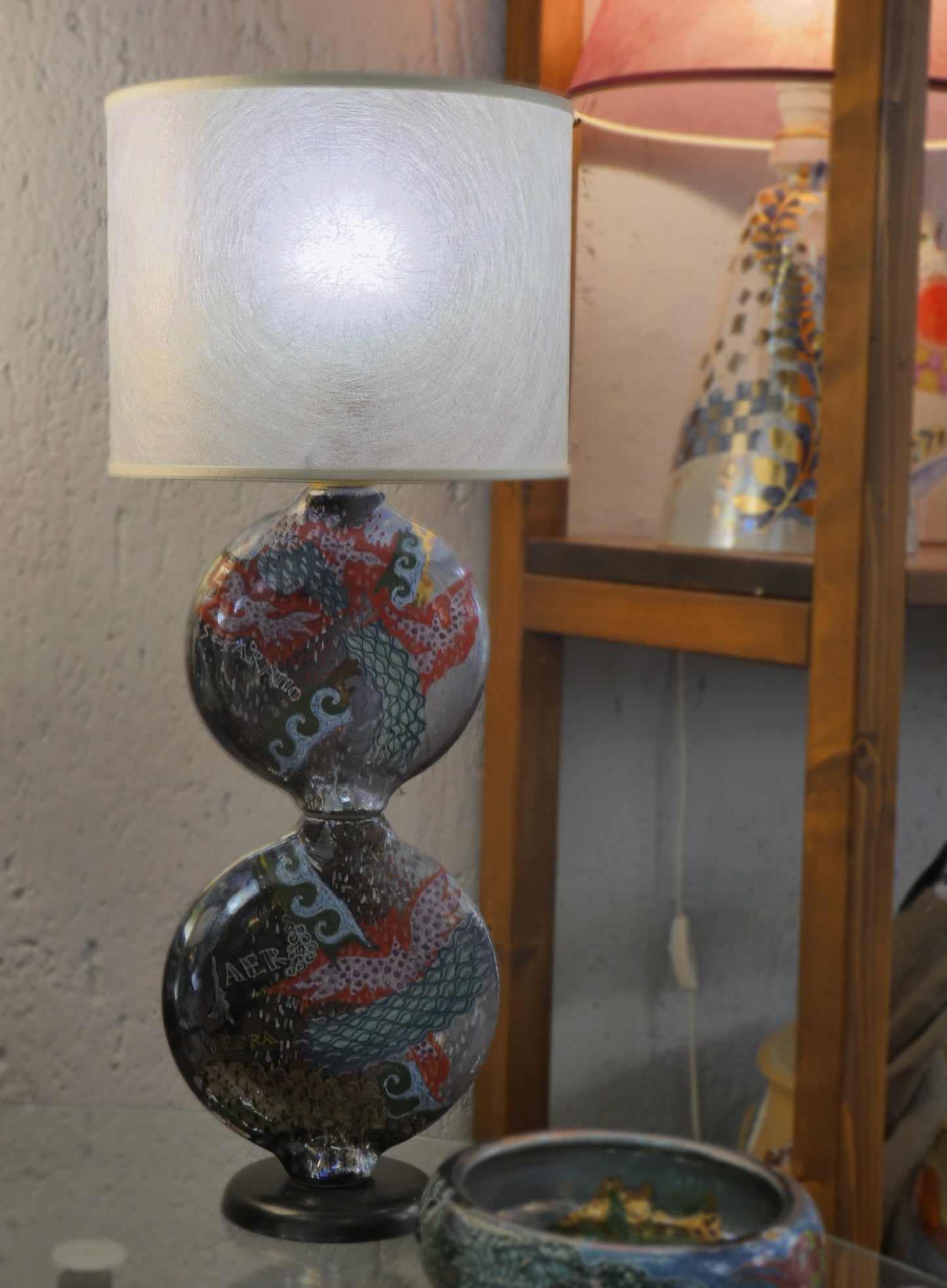 Lampada due dischi Lustro, Oro e Platino