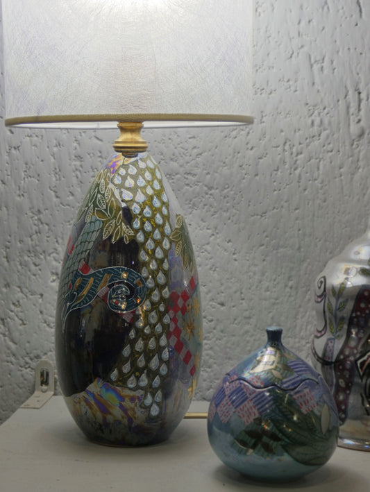 Lampada Goccia Lustro, Oro e Platino