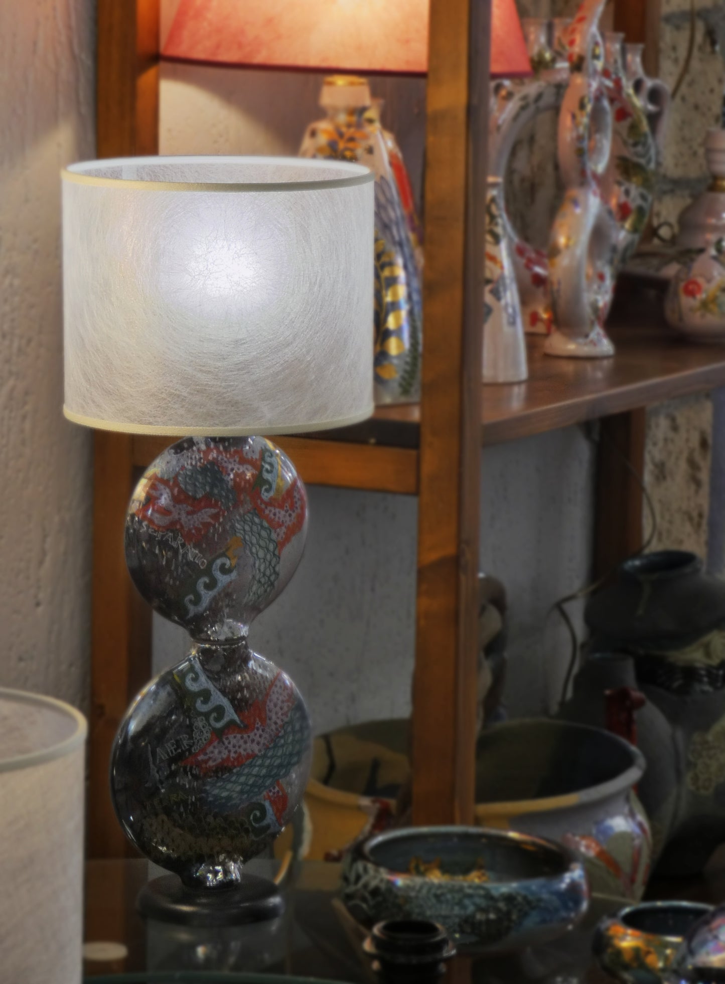 Lampada due dischi Lustro, Oro e Platino
