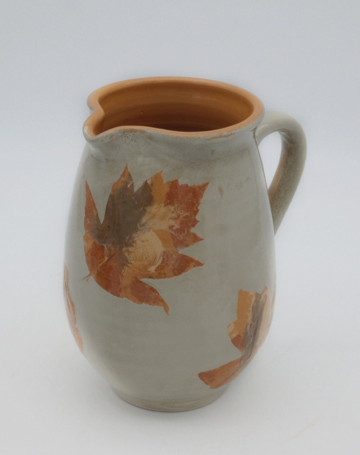 Brocca Trilobata Terracotta Invetriata Colori Naturali Terre e Foglie