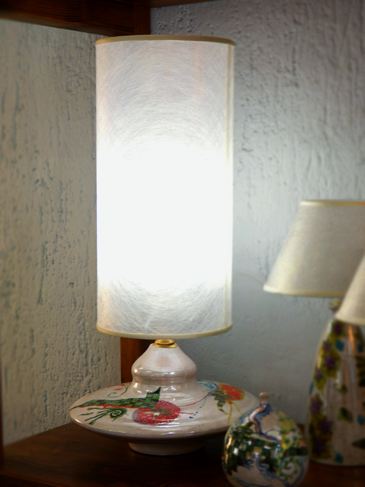 Lampe disque horizontal – Lustre, or et platine | Riflessi e Risonanze