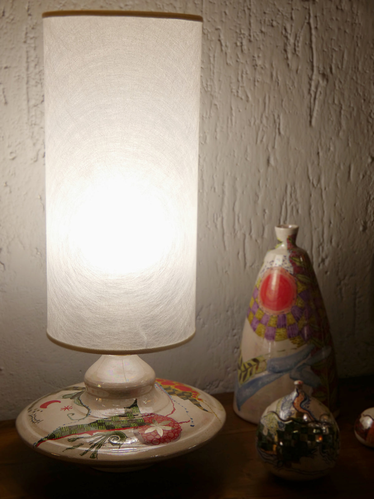 Lampe disque horizontal – Lustre, or et platine | Riflessi e Risonanze