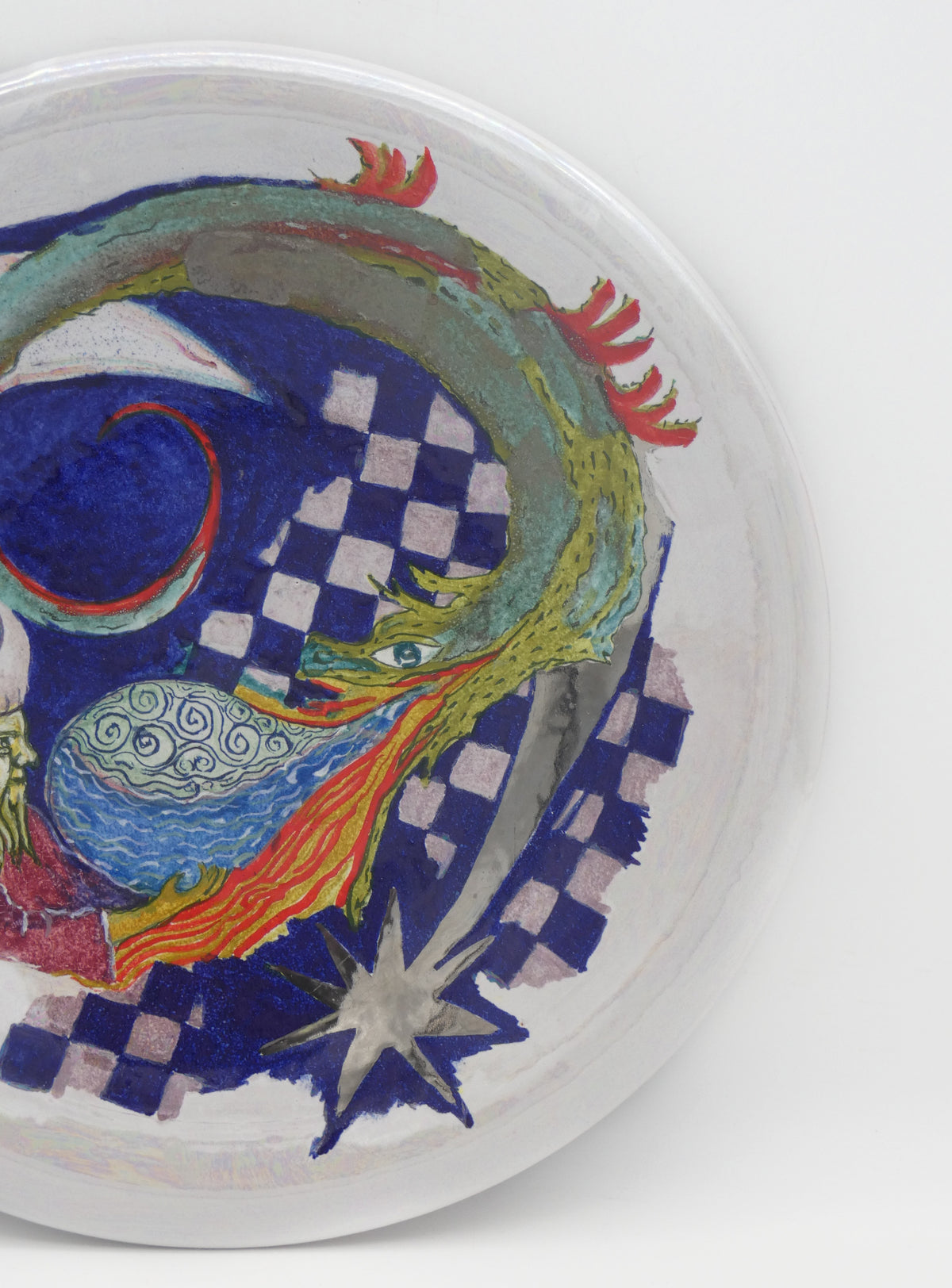 Plat d’apparat – Lustre, or et platine | Riflessi e Risonanze