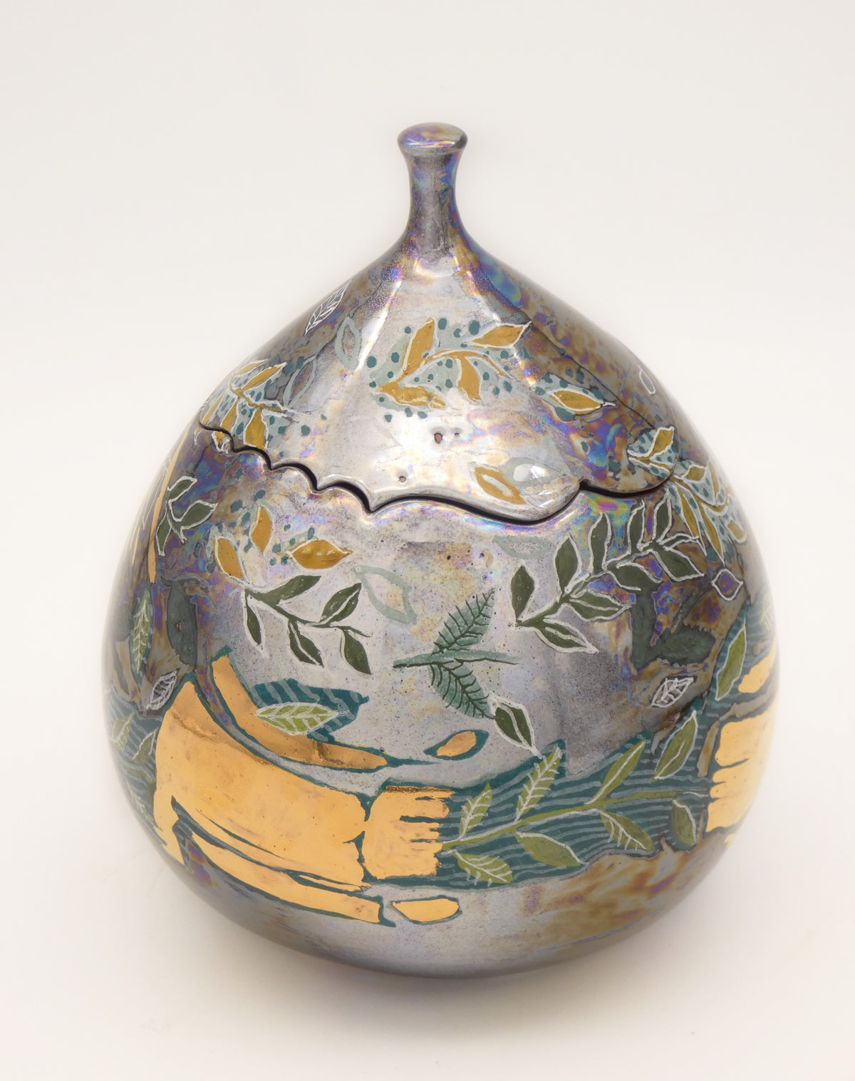 Lidded box – Lustre, Gold & Platinum | Riflessi e Risonanze